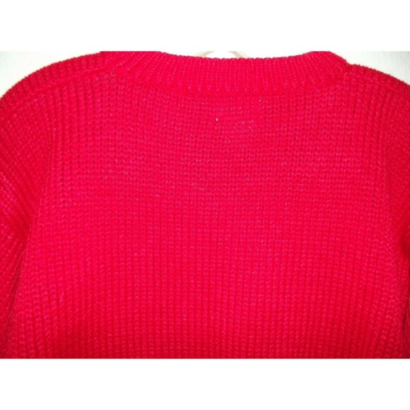 Hasting & Smith Sweater Womens Size Medium Red Christmas embellished pearls m - Picture 9 of 10